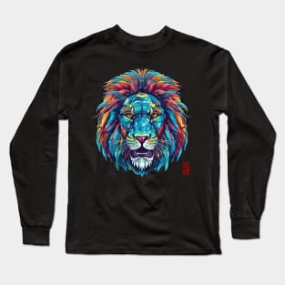 Colorful lion Long Sleeve T-Shirt